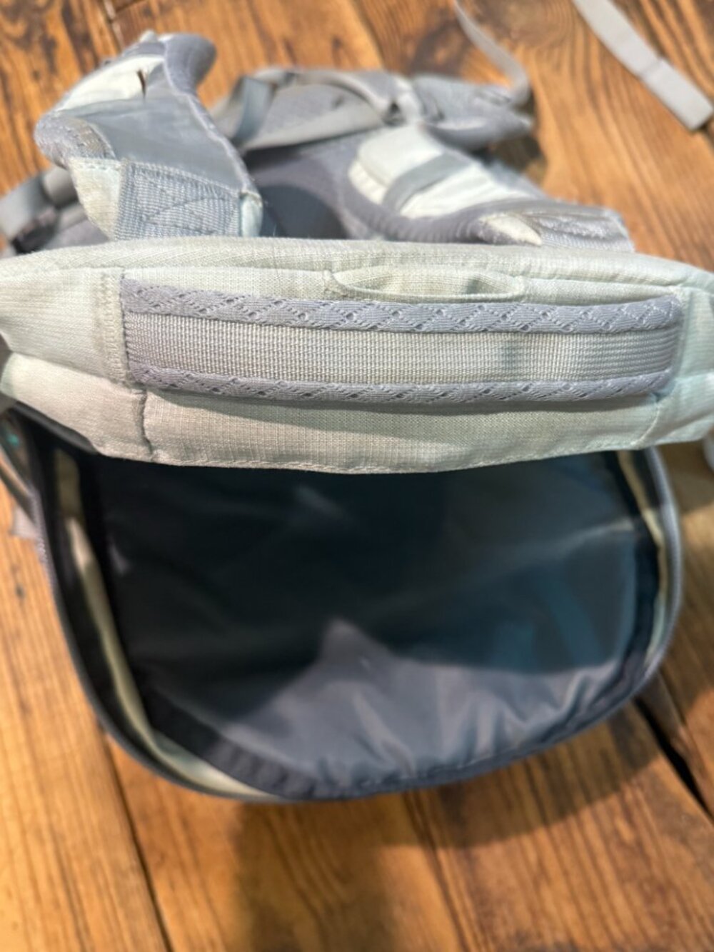 The North Face Borealis Flex Vent Backpack Book Bag Laptop Gray Teal Hiking - Picture 7 of 15